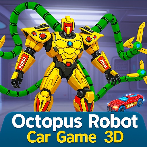 Octopus Robot Car Game 3D