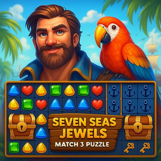 Seven Seas Jewels: Match 3 Puzzle