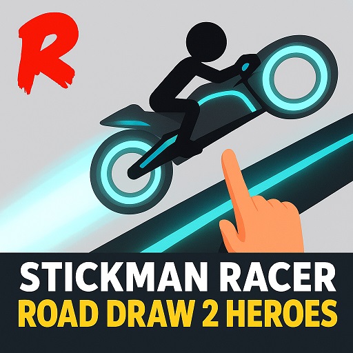 Stickman Racer Road Draw 2 Heroes